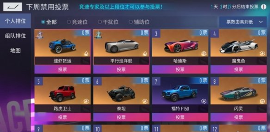 王牌竞速s5赛季排位更新第五赛季段位规则说明