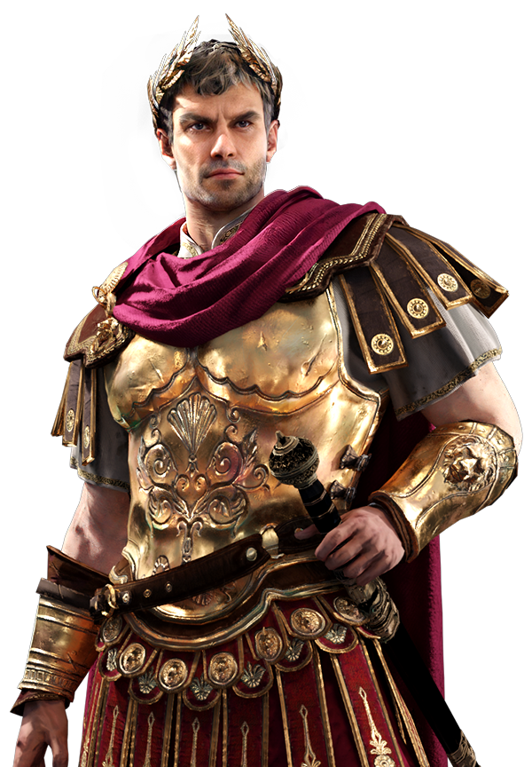 在《重返帝国》中,基于这位罗马大帝,我们设计了这样一位男性英雄