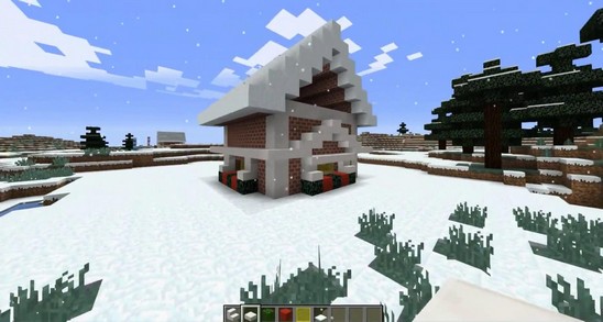 我的世界圣诞小屋建筑教程