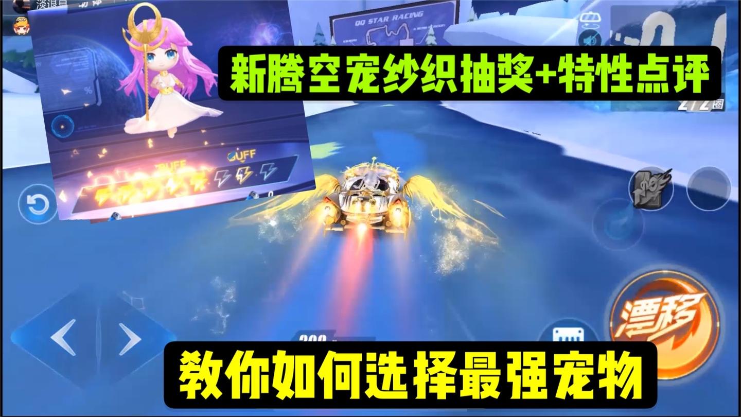 qq飞车手游 -新腾空宠纱织抽奖实测+特性分析，教你辨别宠物好坏