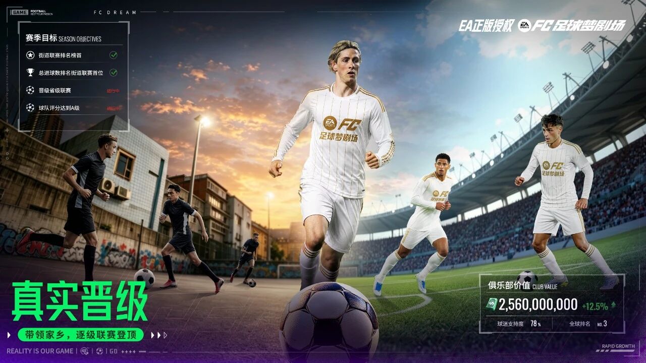 EA正版授权《FC足球梦剧场》开启你的平行足球人生