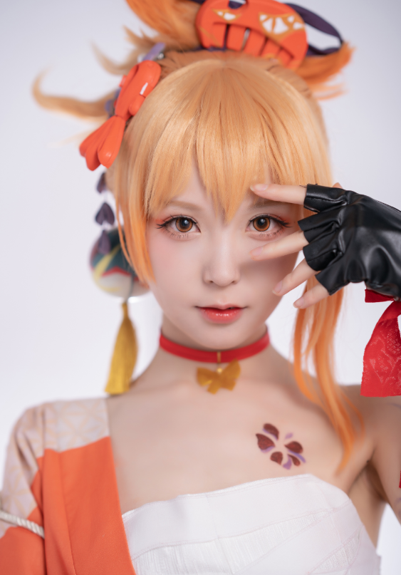 原神宵宫cos妆容绝美