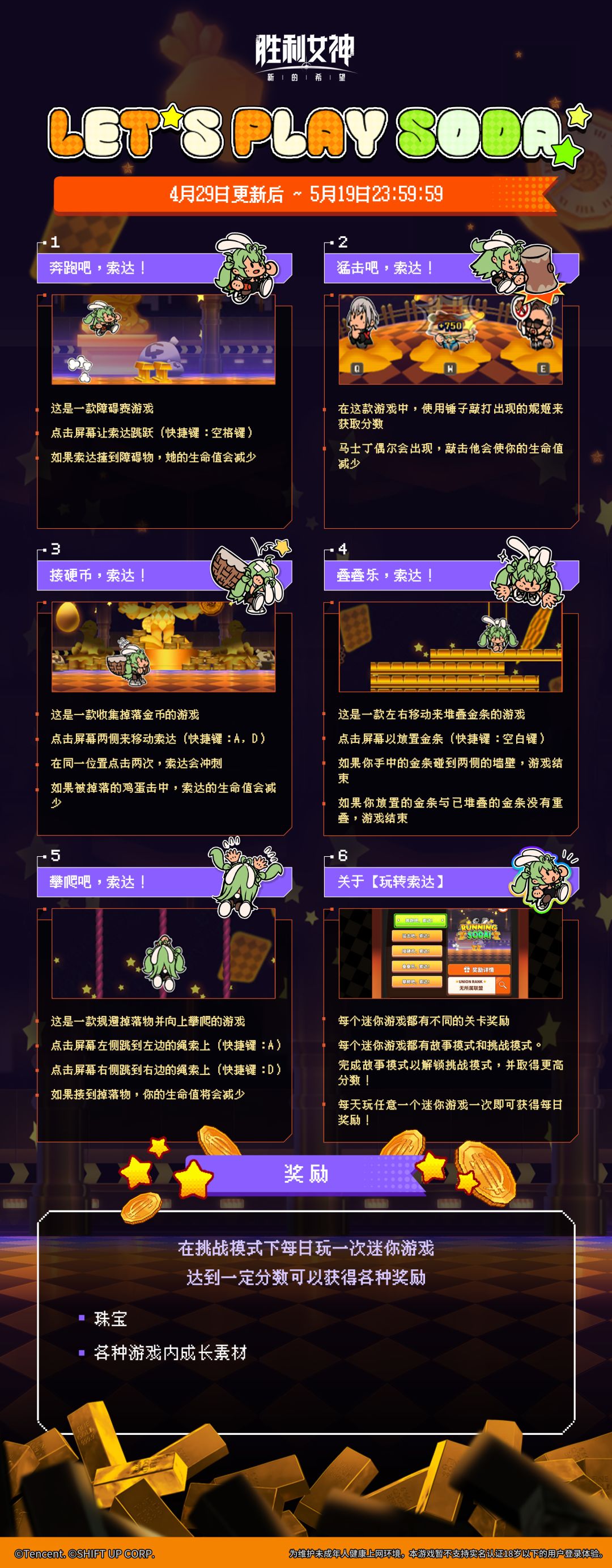 迷你游戏：LET'S PLAY SODA! 玩转索达！