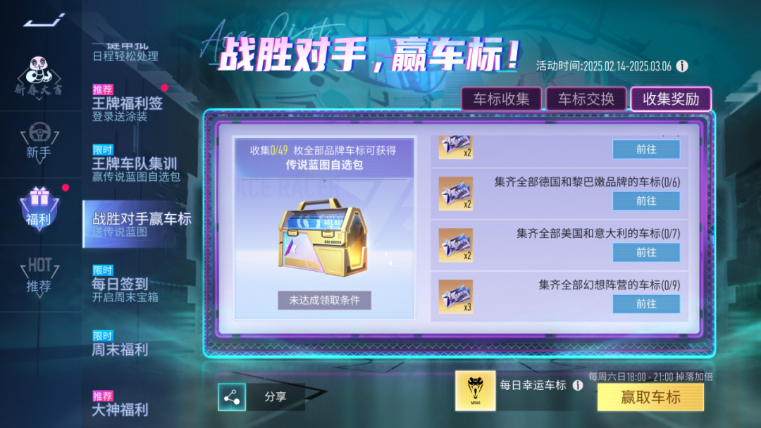 游戏五日谈：王牌竞速情人节活动曝光，全新涂装免费送