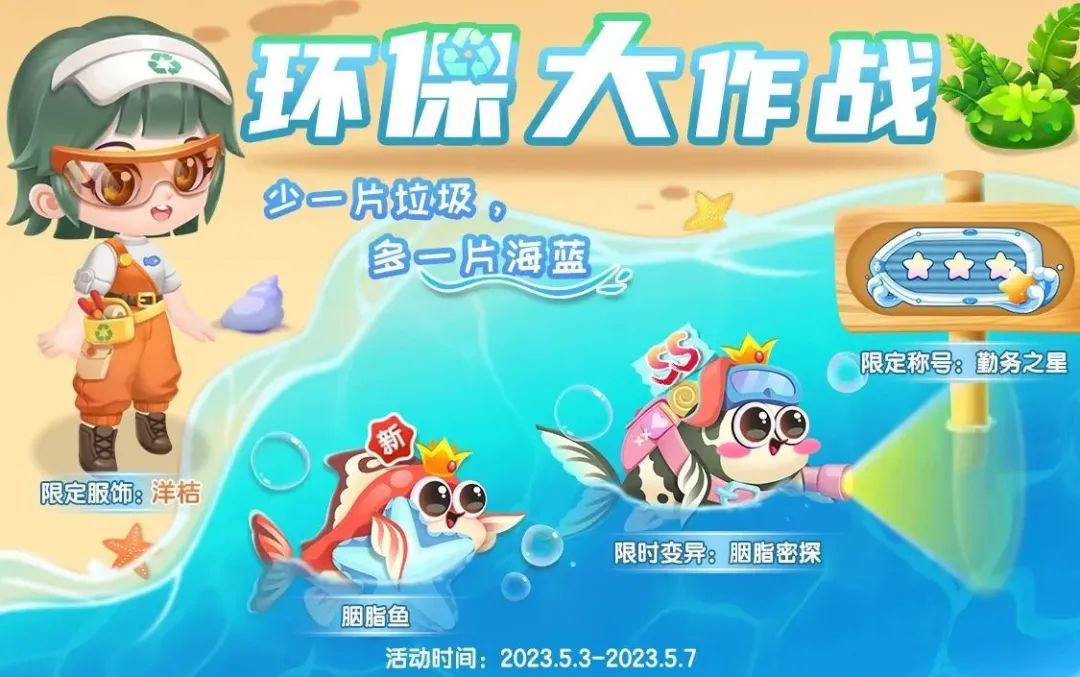 【萌鱼上新】胭脂鱼邀你加入环保大作战~