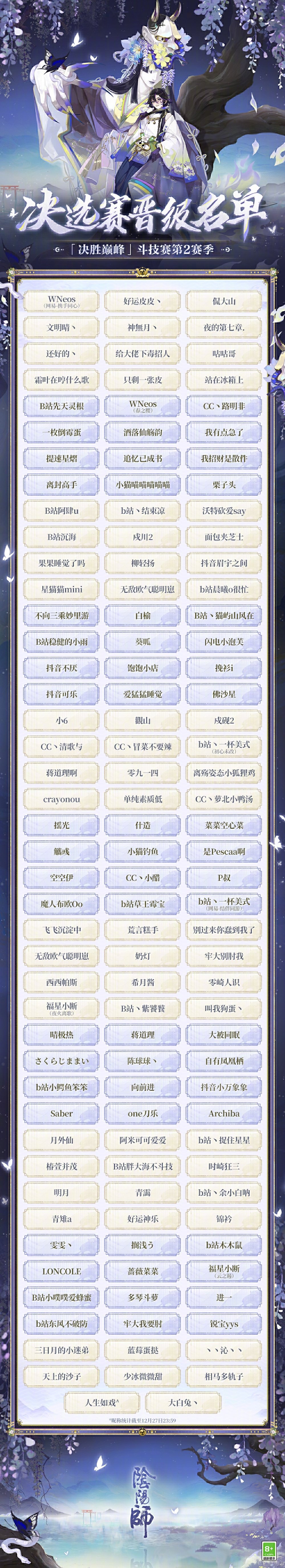 ☆决胜巅峰S2决选赛即将开启☆