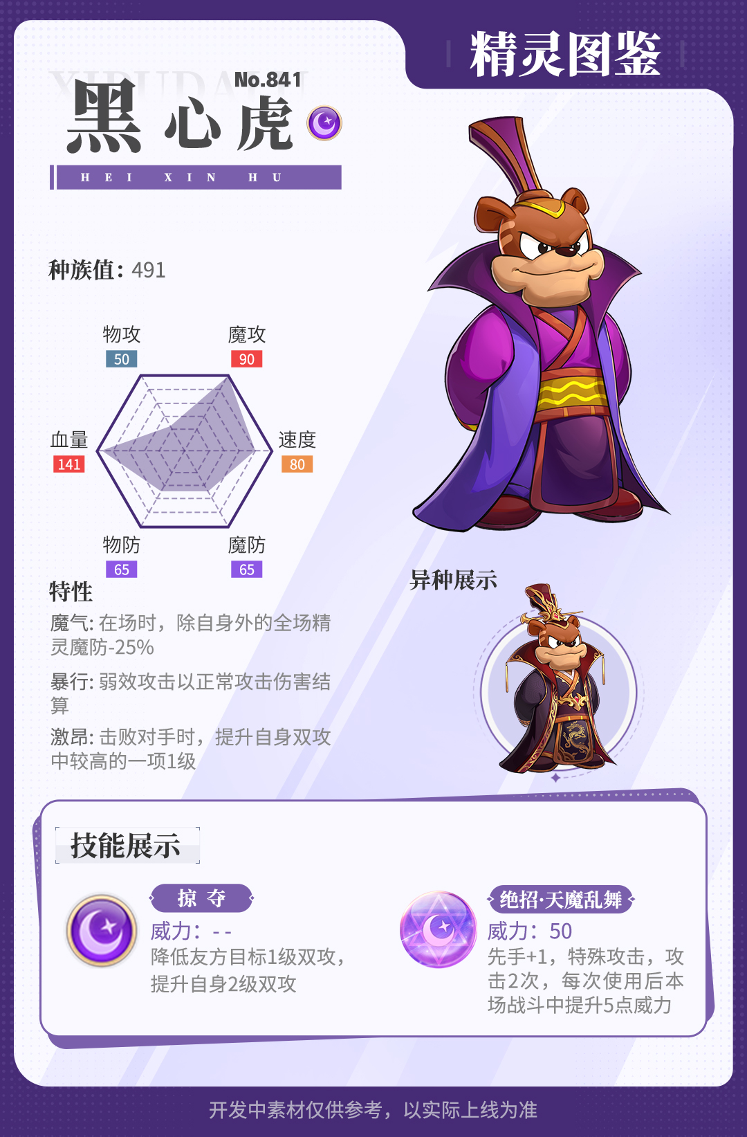 精灵百科|魔教教主·黑心虎&魔教少主·黑小虎