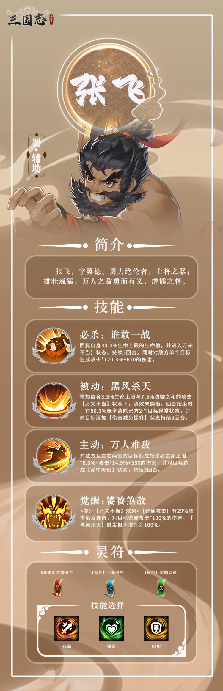 【武将图鉴】万夫莫开——张飞