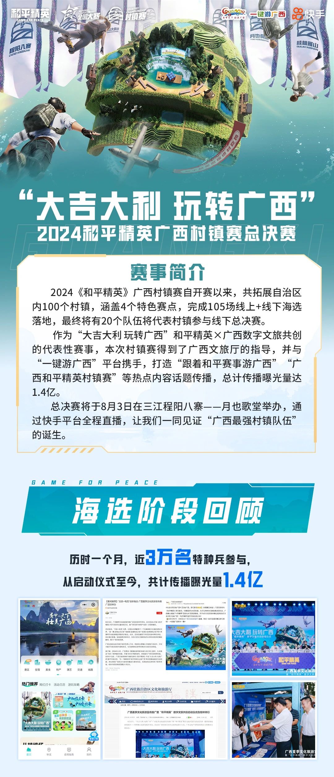 “大吉大利，玩转广西”2024和平精英广西村镇赛总决赛开赛