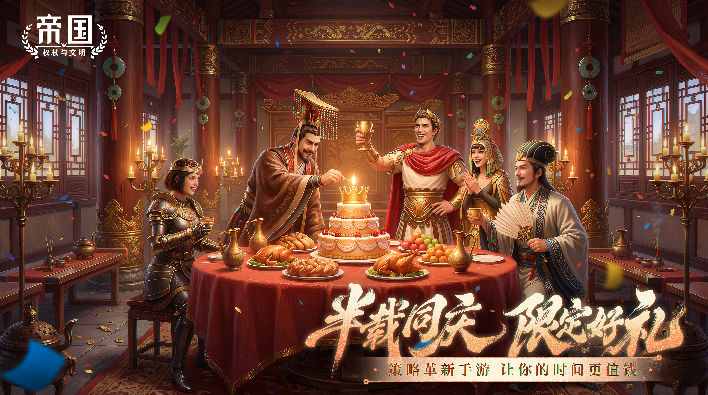 半载同庆，限定好礼！《帝国：权杖与文明》金昭盛典·半周年活动预告