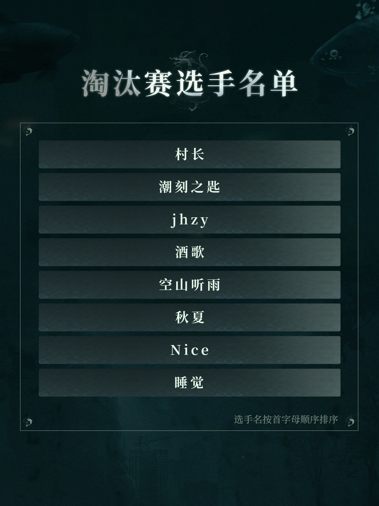  异人之下游戏百相会武大赛淘汰赛选手名单公布！7月18日起开启官方直播！