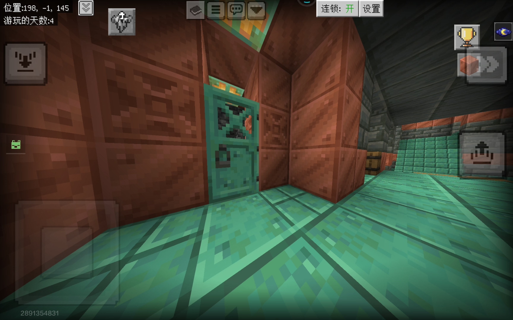 玩生存的时候，直接就是见到了深层煤矿。