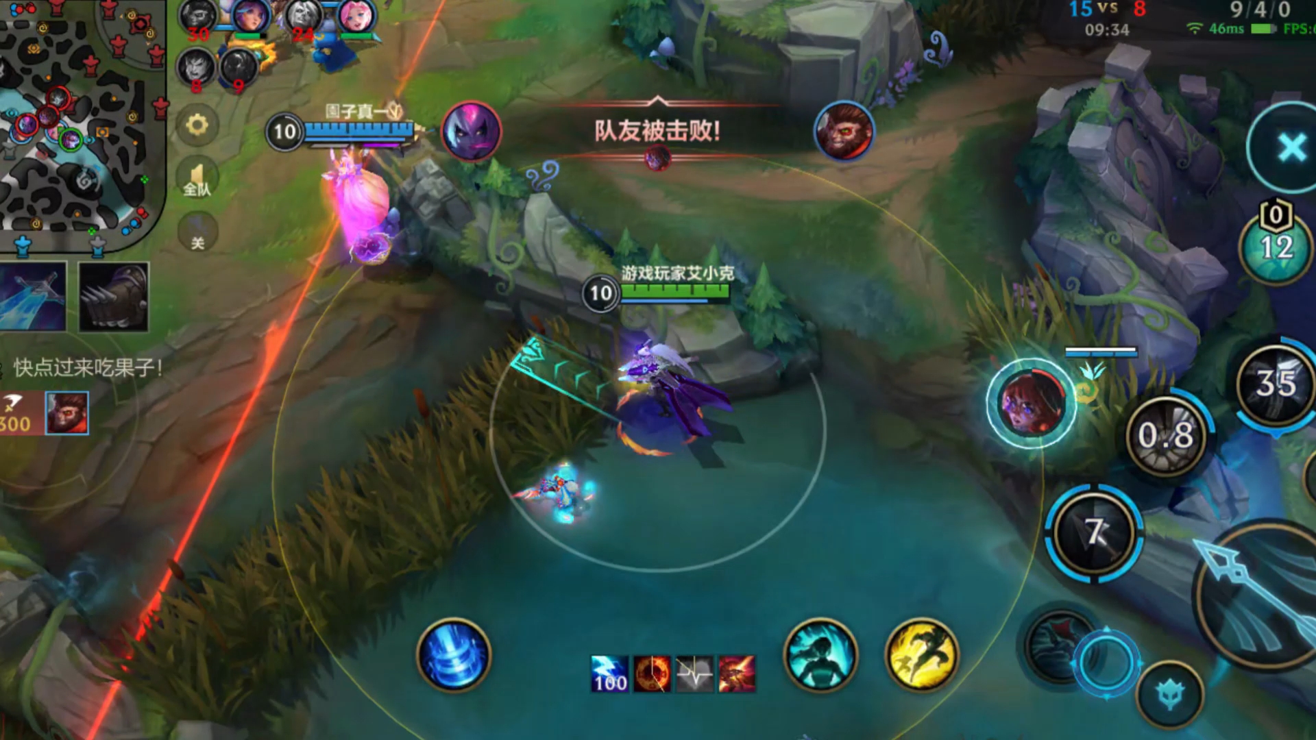 这个泰坦挺想钩我的呀，好不容易近身了，就被我推进塔里了