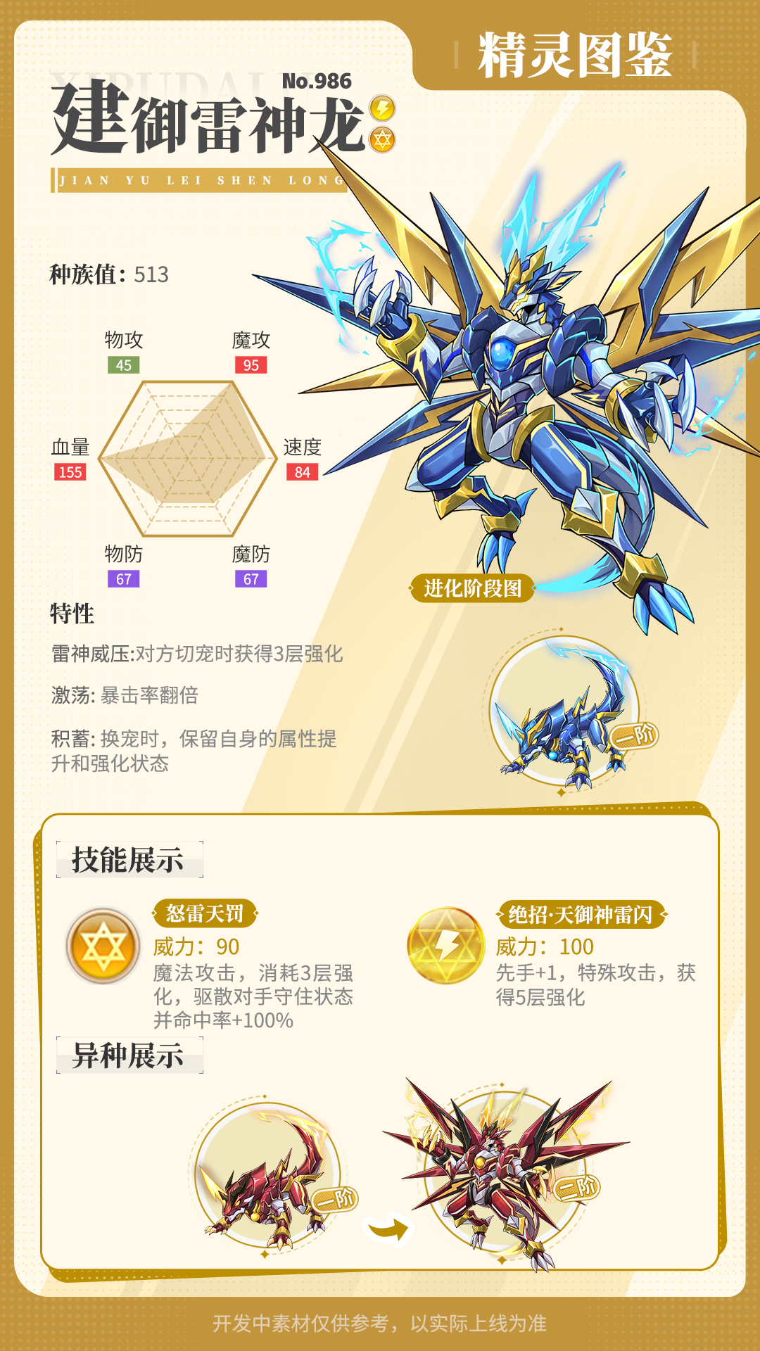精灵百科|奥赛贝斯&建御雷神龙&雷雨水母&鸣雷猩