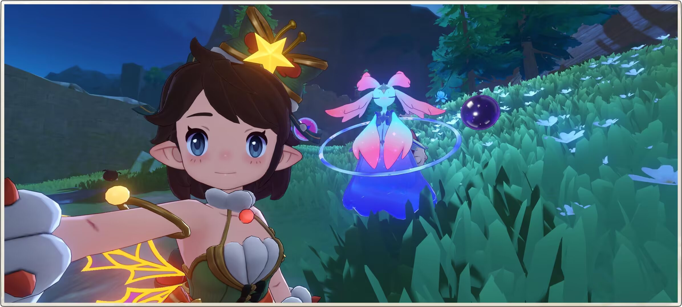 【秀出我的暮星辰】深夜偶遇我的高颜值暮星辰精灵