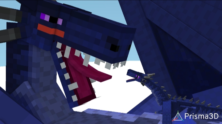 一只比特生动的龙的模型制做过程