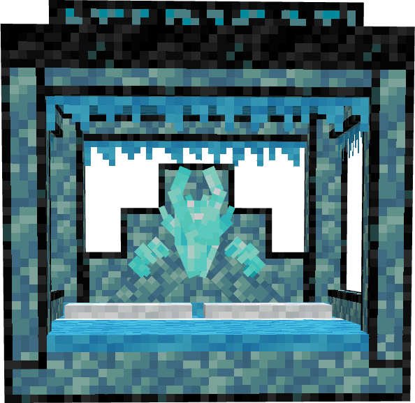 建模了一张冰龙龙床