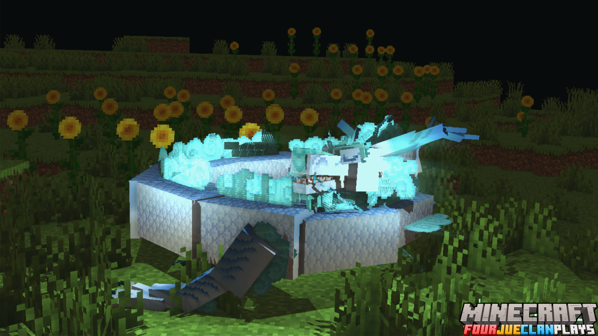 一只睡觉的面条渲染图(龙性恋)，做的不是很好看