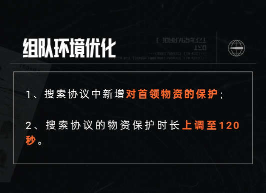 搜索协议时间上调，增加首领物资保护，来说说你的感受！