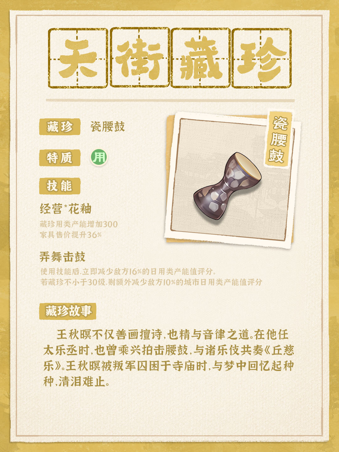 【天街藏珍】纹饰十分奔放的瓷腰鼓