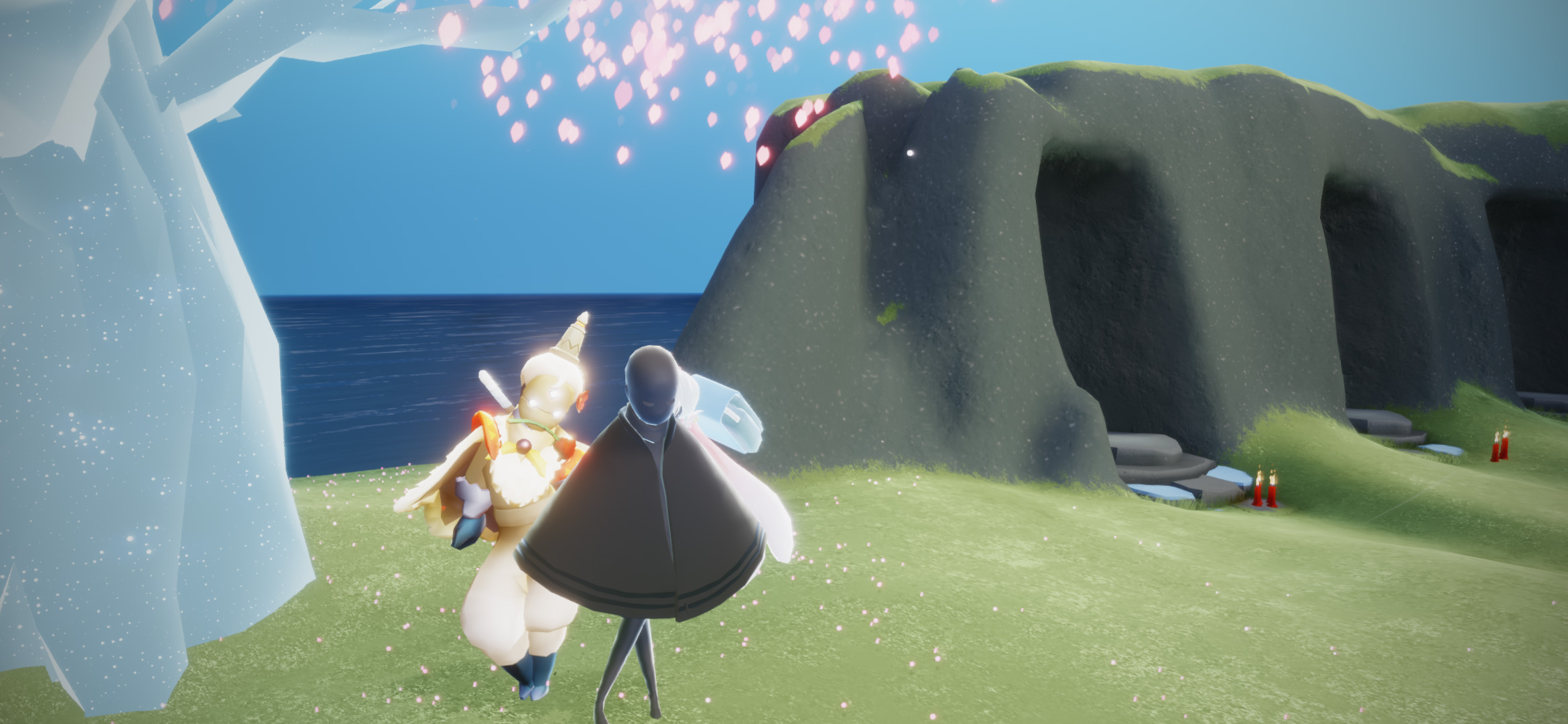 霞谷赏花地点在霞谷大厅右边高台上.4.