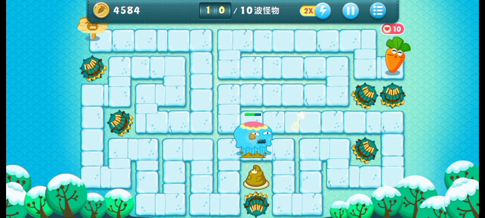 保卫萝卜冬季第5关