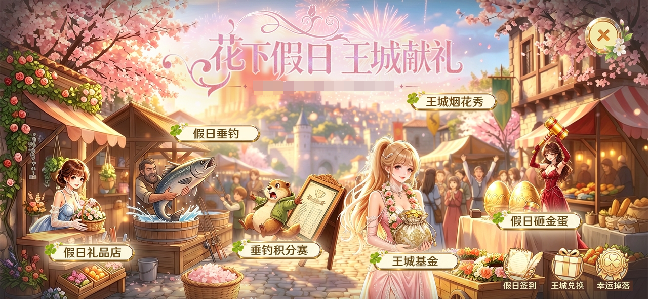 【五一狂欢预热】花下假日，王城献礼！狂欢福利提前炸场！