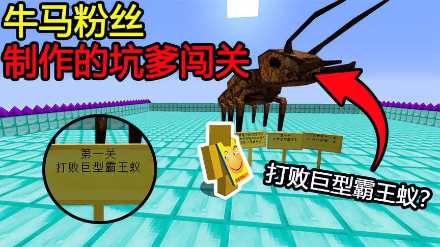 我的世界：第一关打败霸王蚁，这霸王蚁直接把我一截两段了！