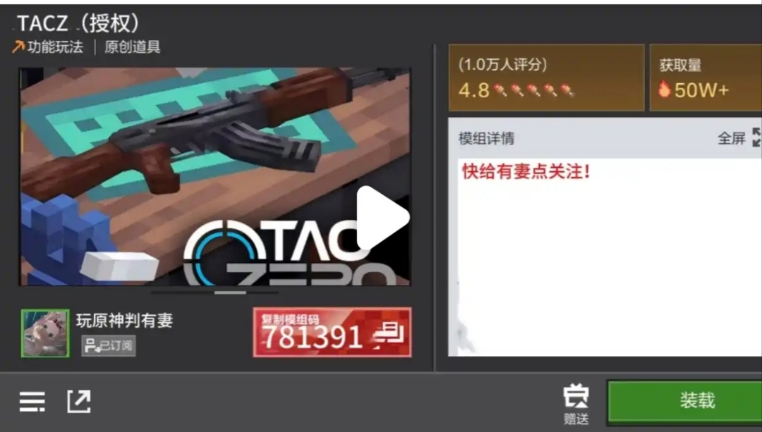 我的世界网易TACZ永恒枪械工坊