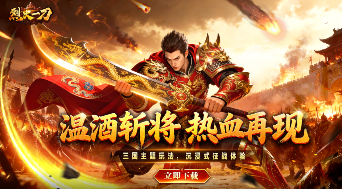 《烈火一刀》预约开启！温酒斩将，热血再现！