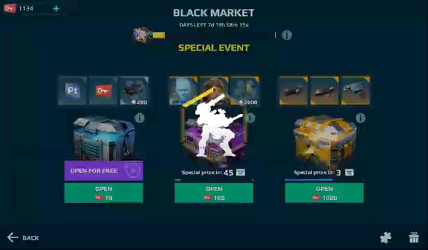 WR 1k 宝箱开启第 2 部分|战争机器人黑市！