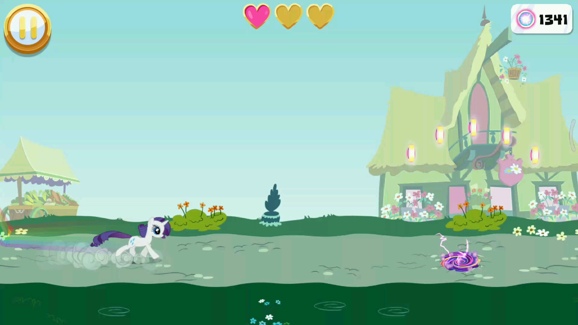 有点儿失误撞了几次