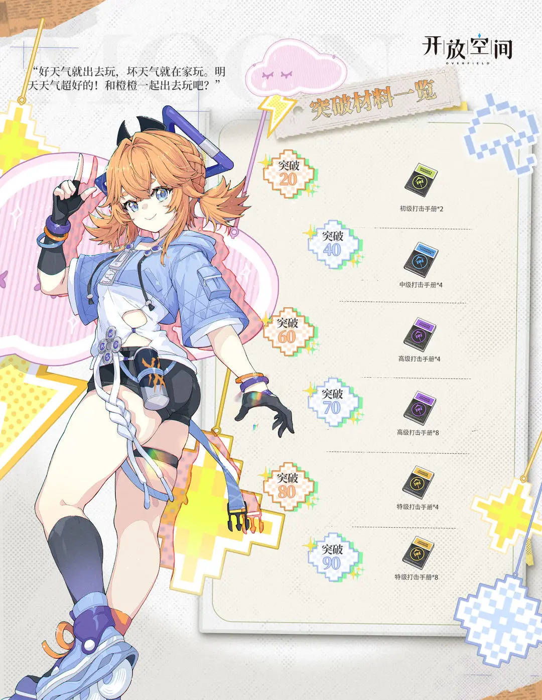 「养成&技能情报」天气之子 | 程橙橙