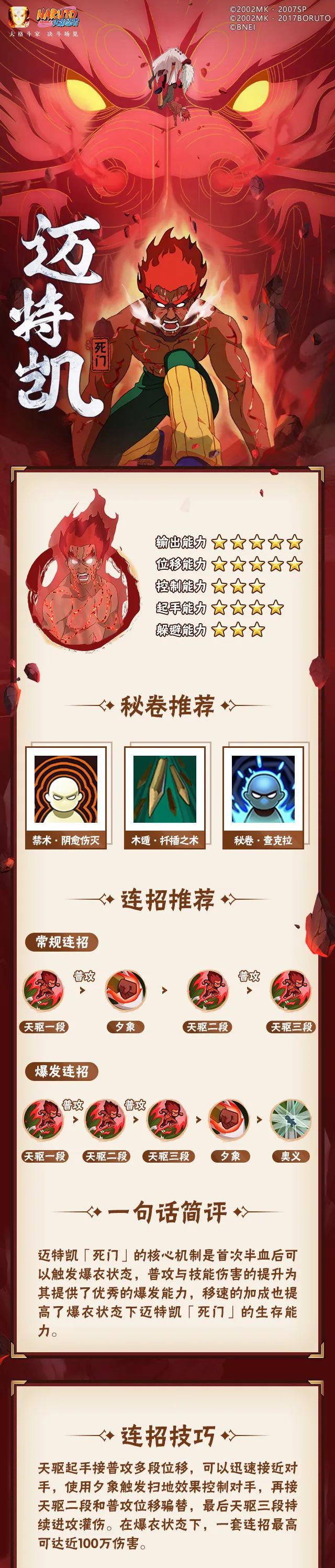 【新忍爆料】红色再续高燃青春，迈特凯「死门」登场！