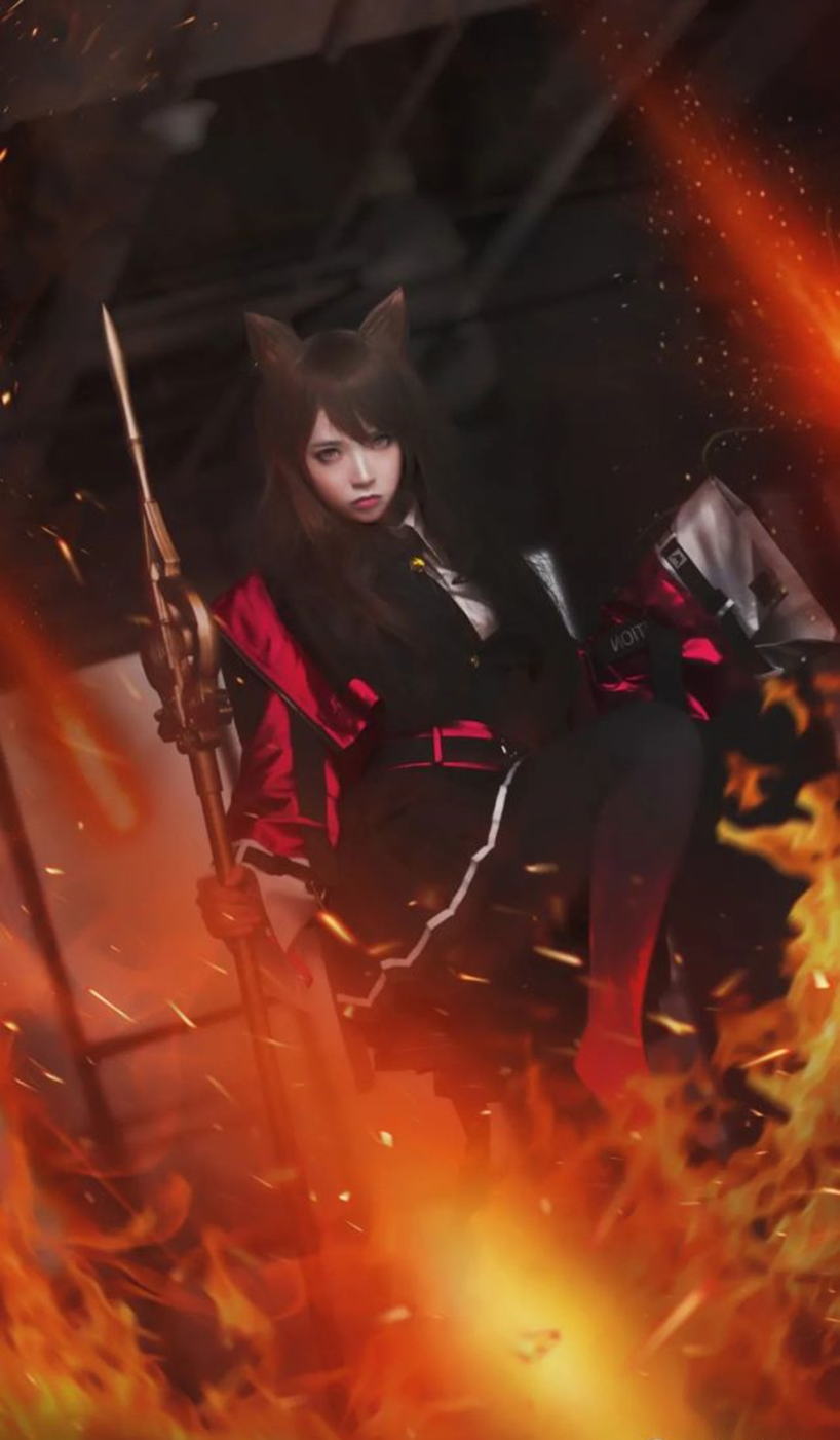 cos：明日方舟天火科斯正片@疯猫