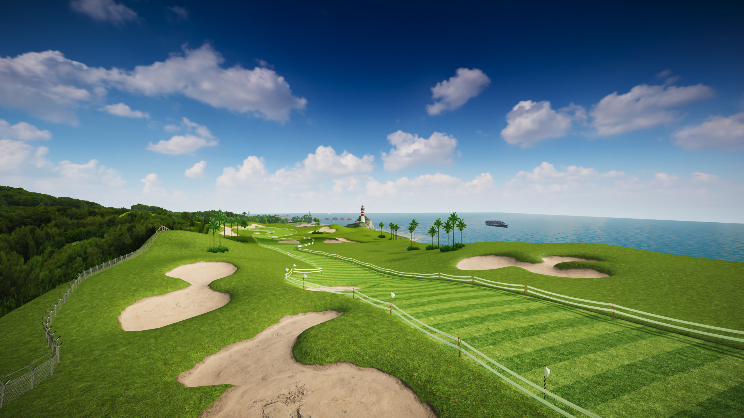 【新赛道揭秘】风景旖旎，海天一色，全新赛道海岛果岭带你感受南国风情！