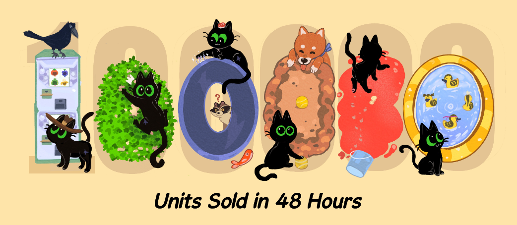 游戏资讯：《小猫咪大城市》发售48小时销量破10万；索尼的股价一周下跌近10%