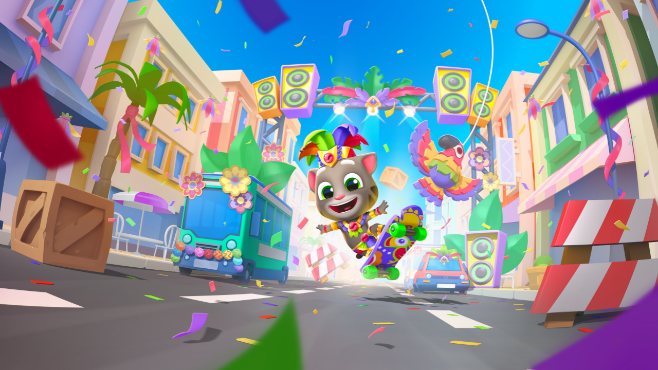 《汤姆猫跑酷》3月13日版本更新：狂欢盛宴启幕，激情拉满！