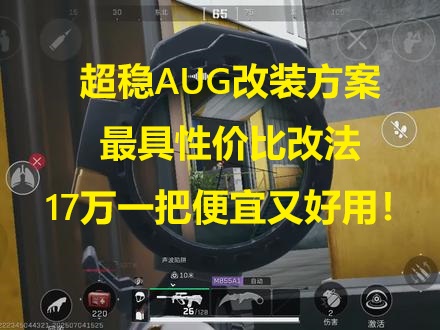超稳AUG改装方案，最具性价比改法，17万一把便宜又好用！