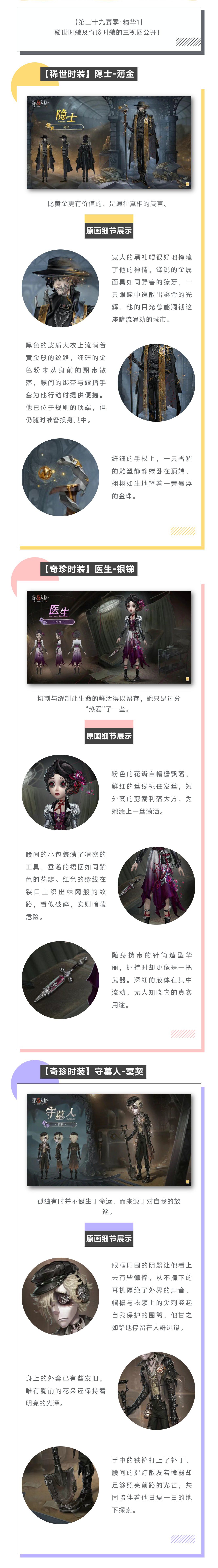 【第三十九赛季·精华1】稀世时装及奇珍时装的三视图来啦！
