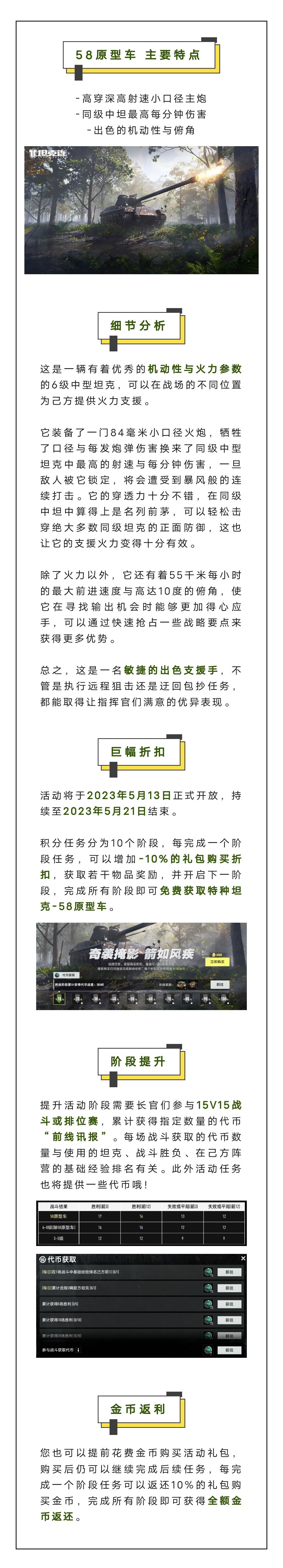 【急速打击】限时开启，免费获得6级特种坦克【58原型车】