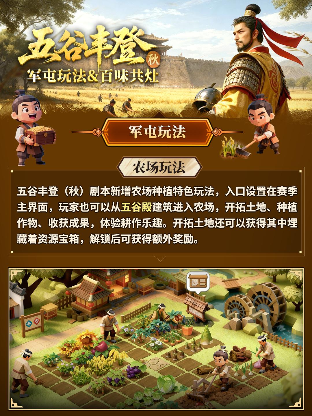【资讯】新剧本五谷丰登（秋）前瞻二