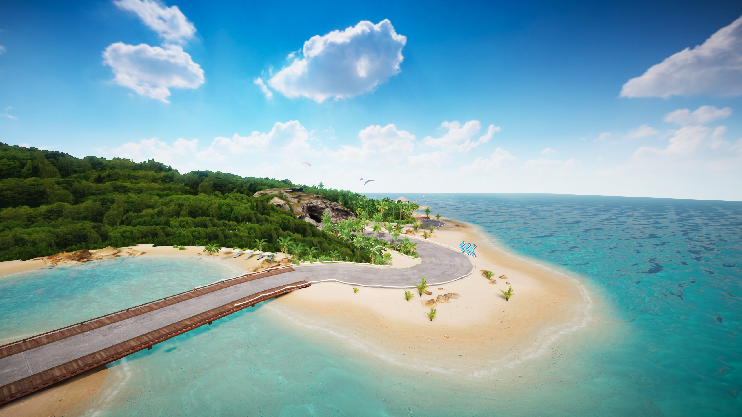 【新赛道揭秘】风景旖旎，海天一色，全新赛道海岛果岭带你感受南国风情！