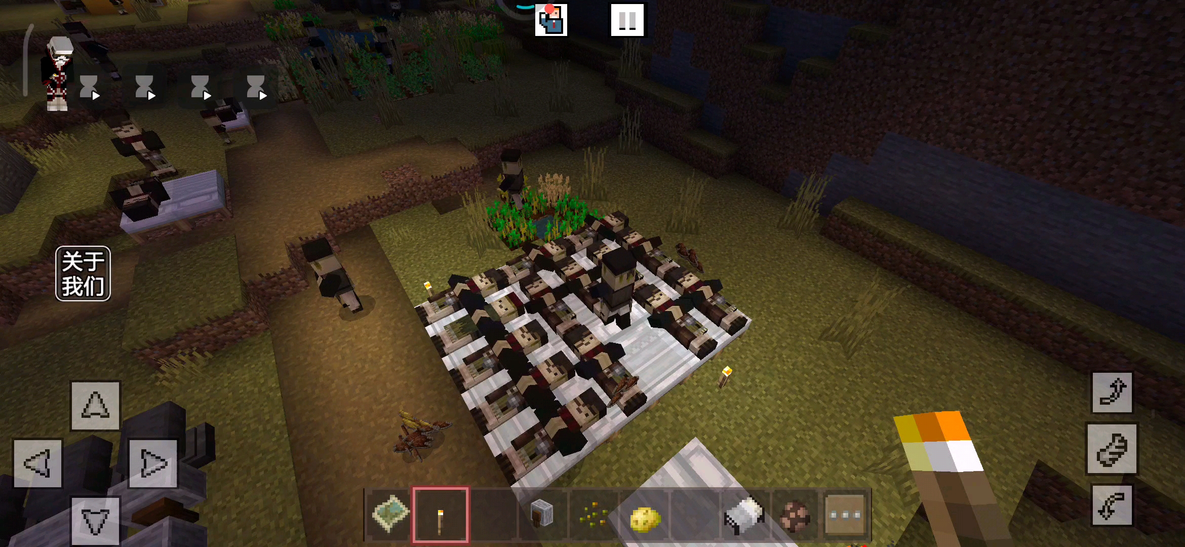 这个村民看啥呢？快睡觉呀