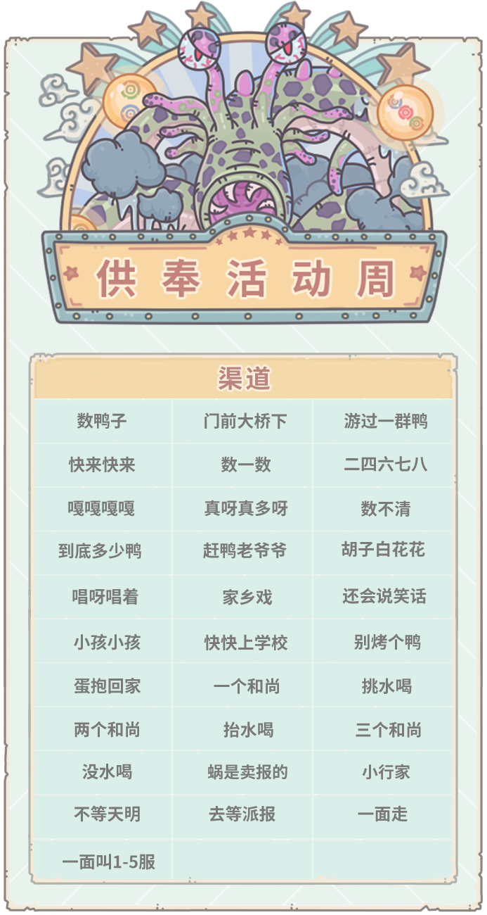 【活动公告】0114活动预告，神坛秘仪开启！