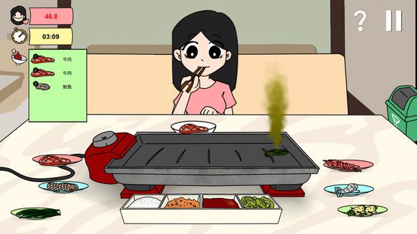 Steam模拟新作《RoastTogether》跟什么都肯吃的女友一起吃烧烤