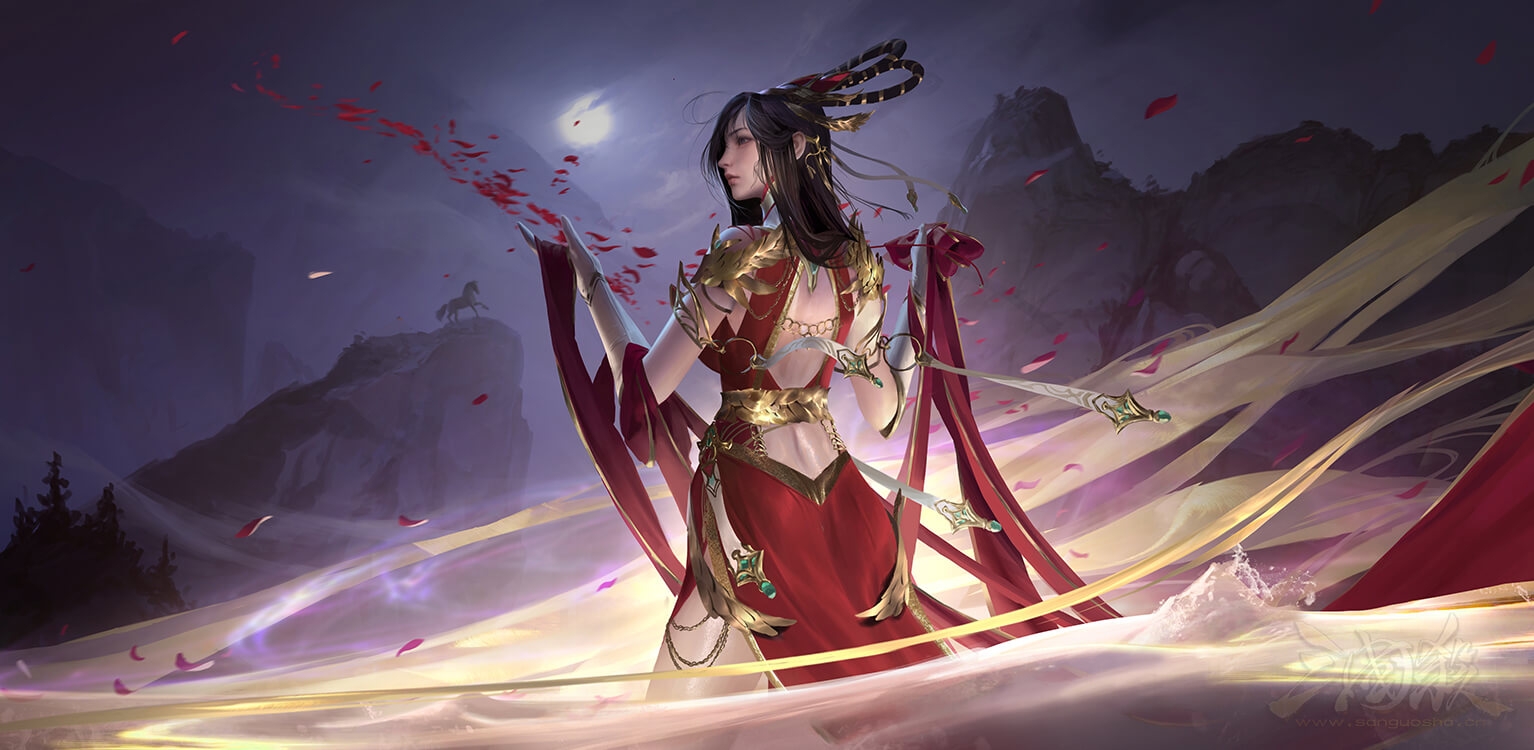 三国杀：忧君难寐*貂蝉皮肤赏析