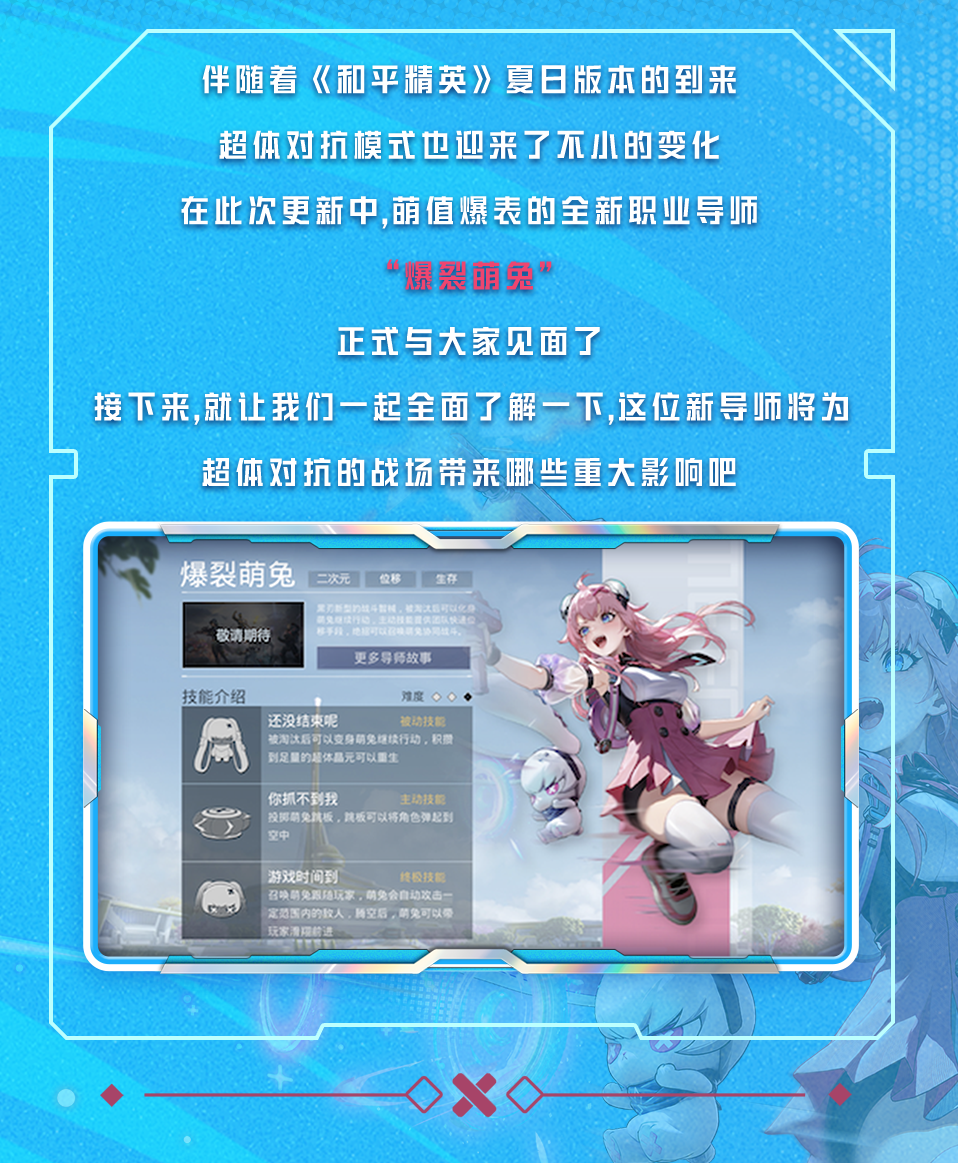 盛夏萌宠强势出击，《和平精英》全新职业“爆裂萌兔”正式上线！