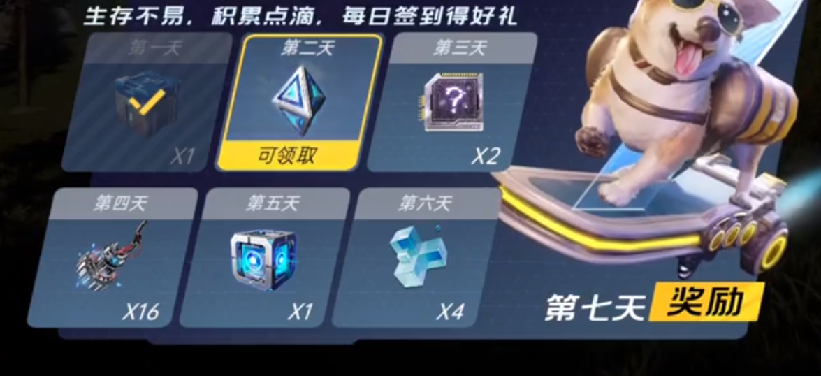 第七天奖励