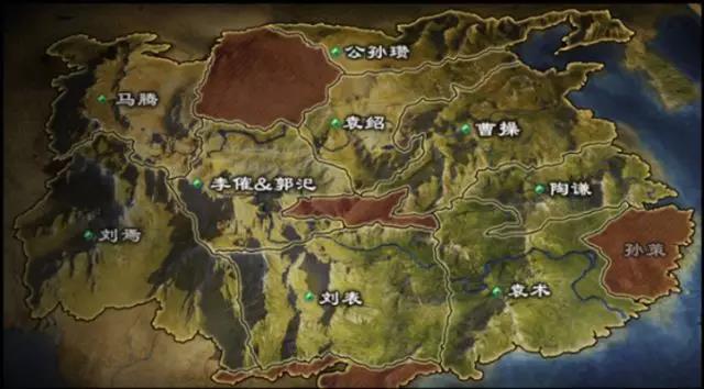 三国群雄逐鹿地图图片